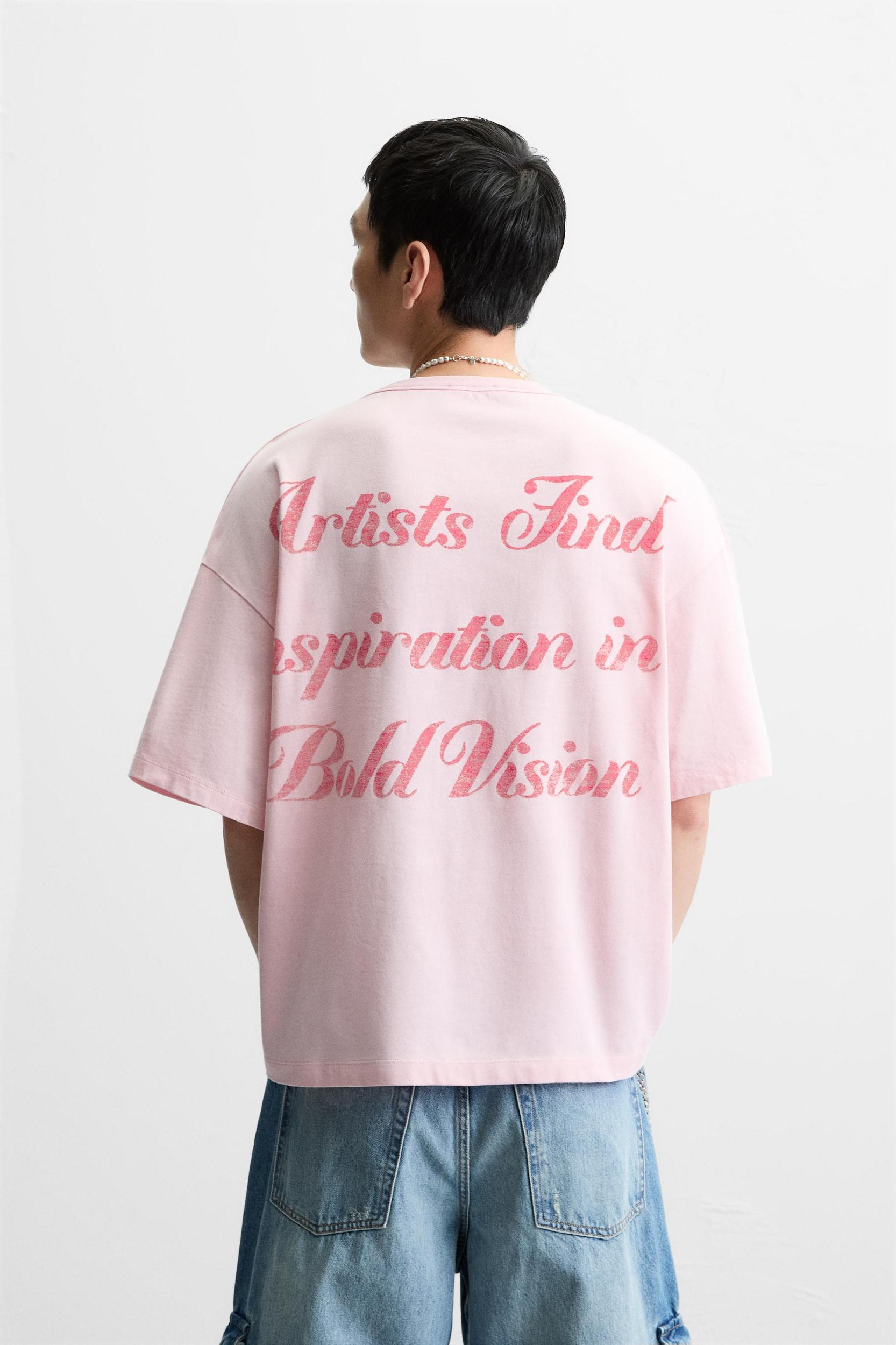 PRINTED TEXT T-SHIRT Product Image