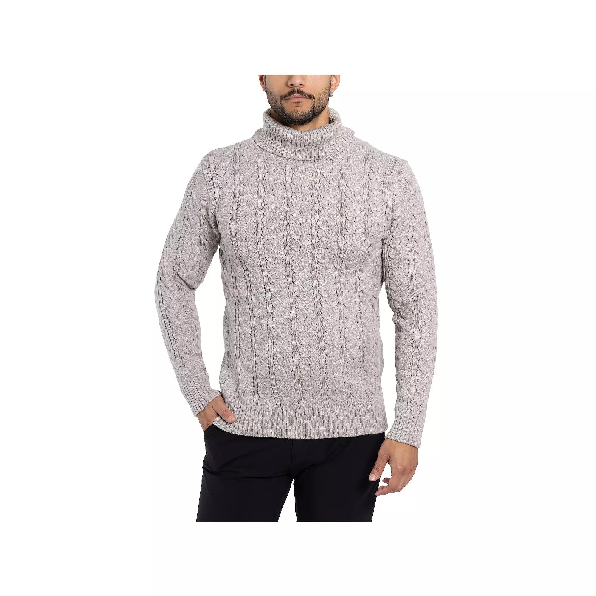 Men's Xray Cable Knit Turtleneck Sweater,  Product Image