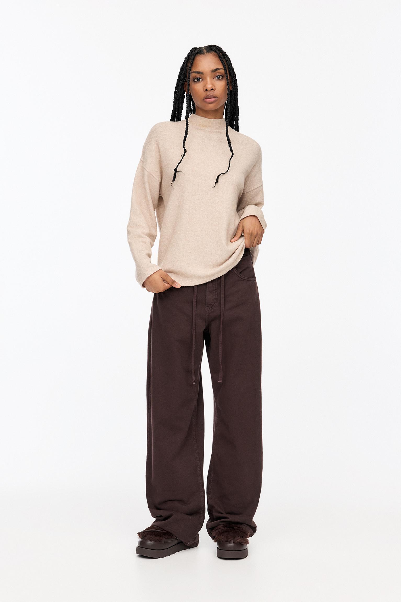 Soft touch high neck sweater Product Image