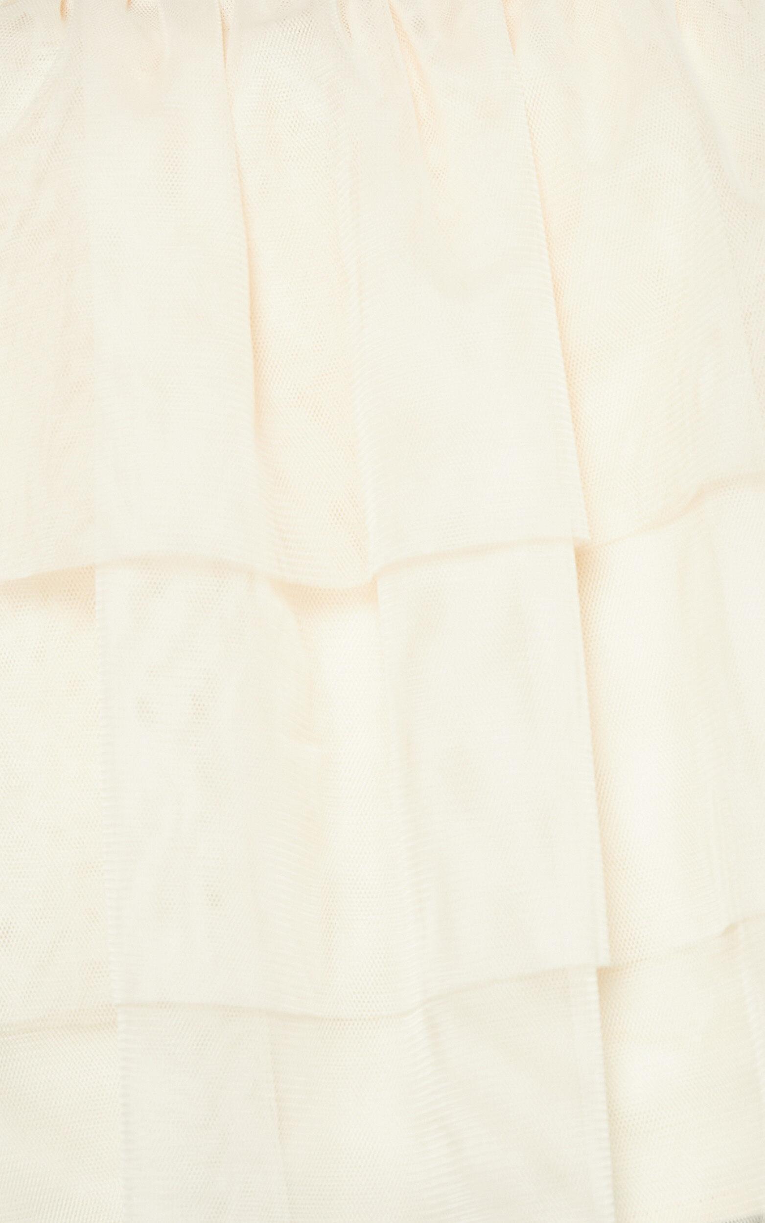 Ollea Top - Tiered Tie Strap Top in Cream Product Image