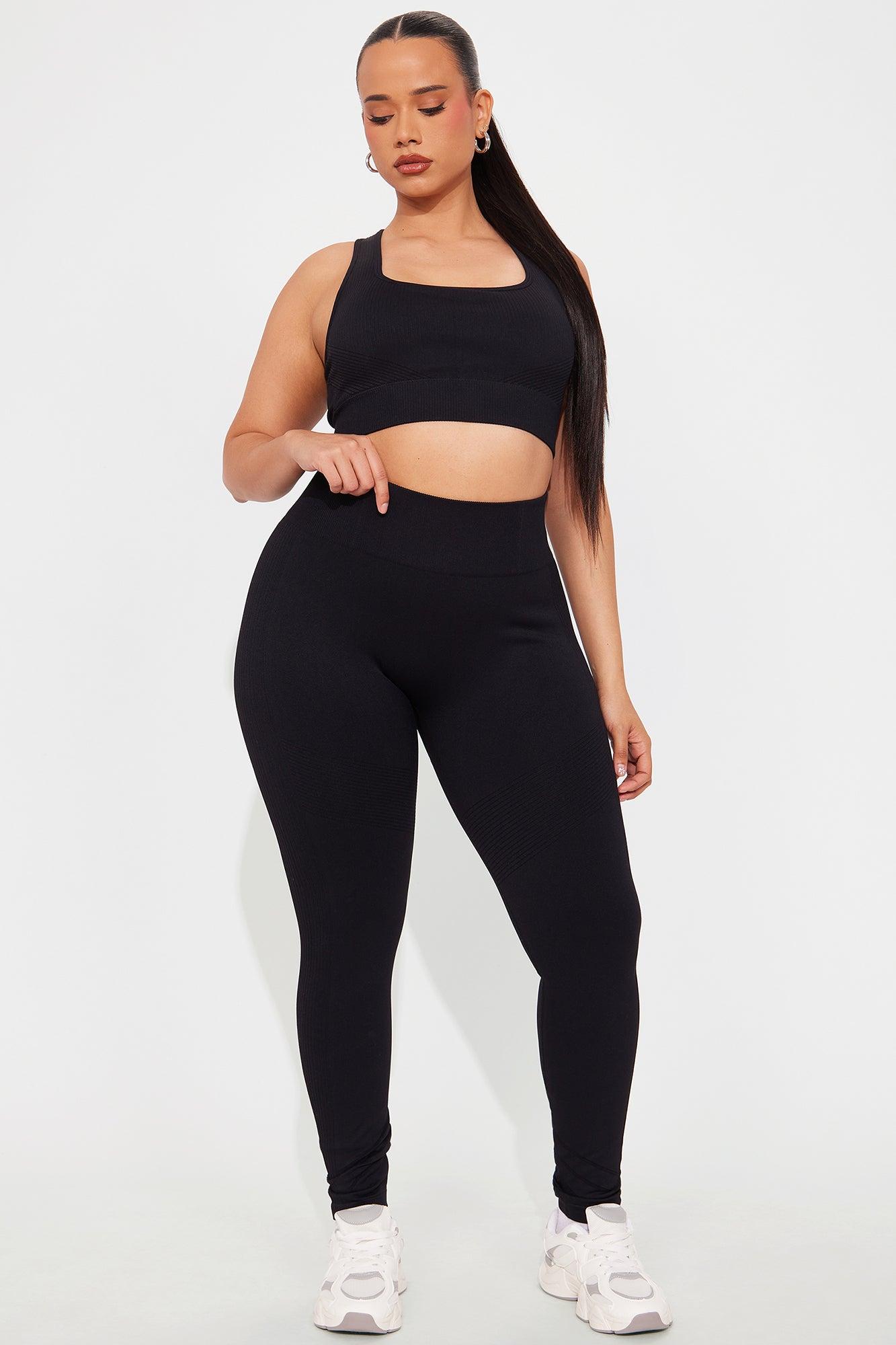 Good Stretch Seamless Active Legging - Black Product Image