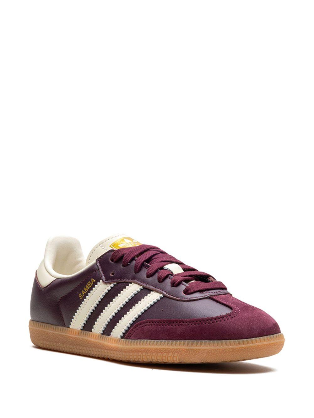 Samba OG " Maroon/Core White/Gold Metallic" sneakers Product Image