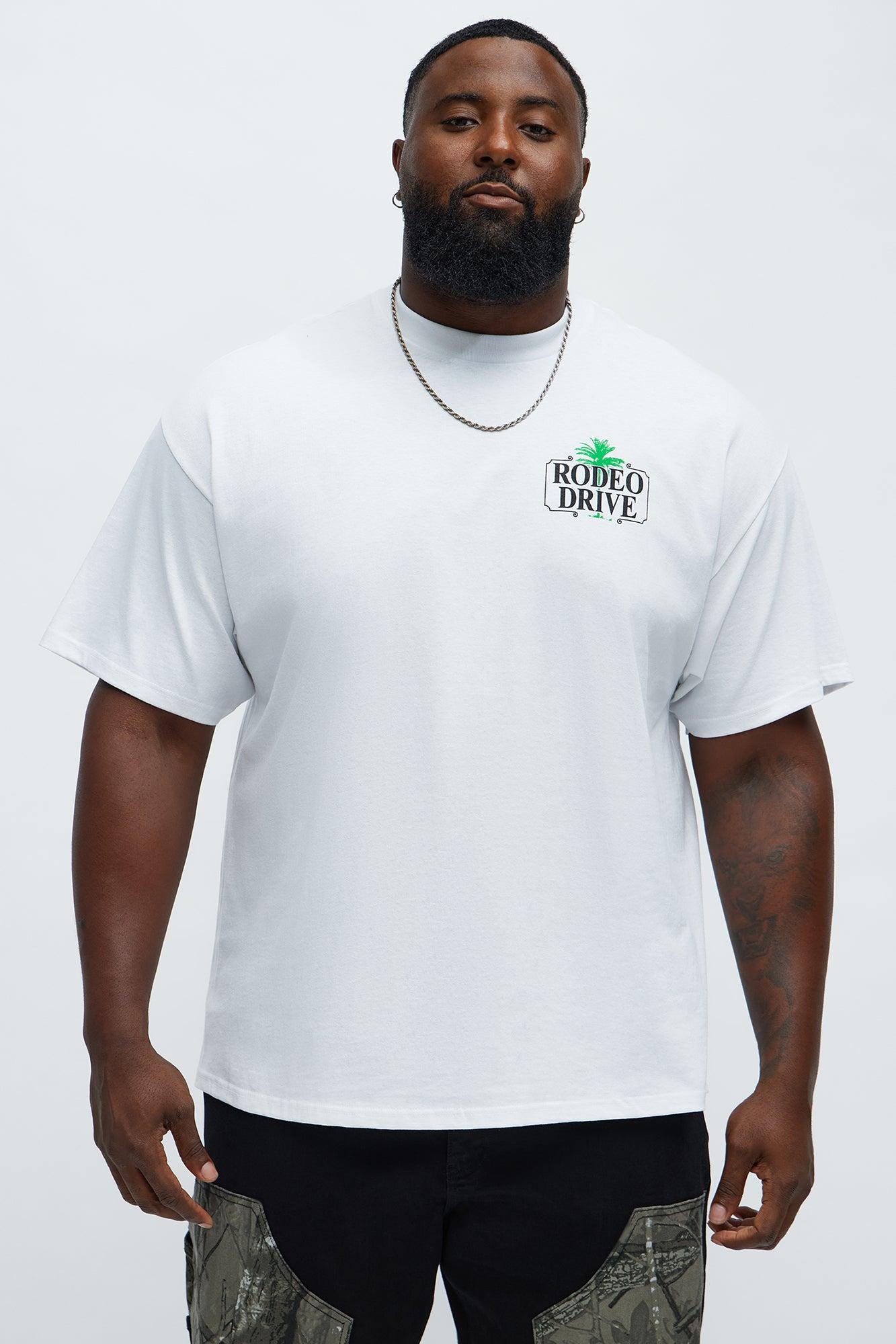 Rodeo Drive Palm Short Sleeve Tee - White Male Product Image