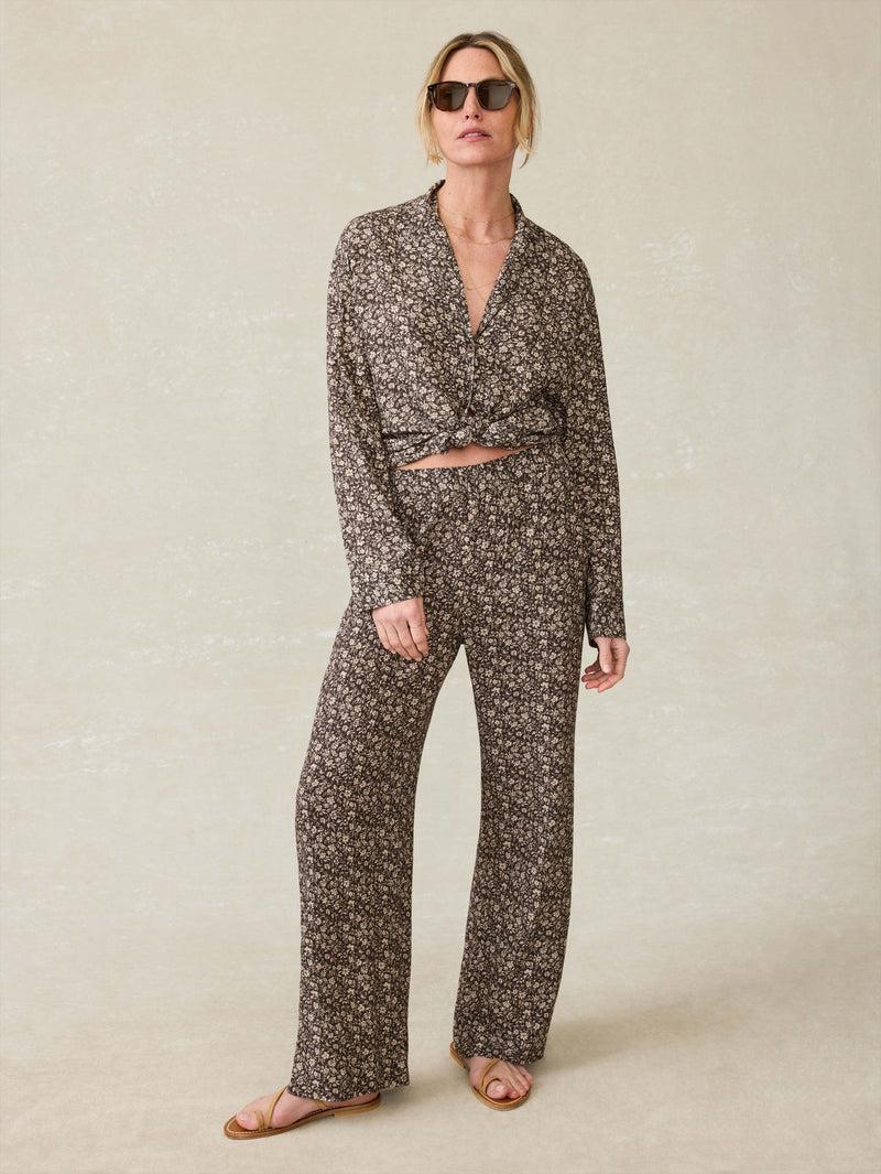 Cabana Long-Sleeve Shirt - Charcoal Woodstock Floral Product Image