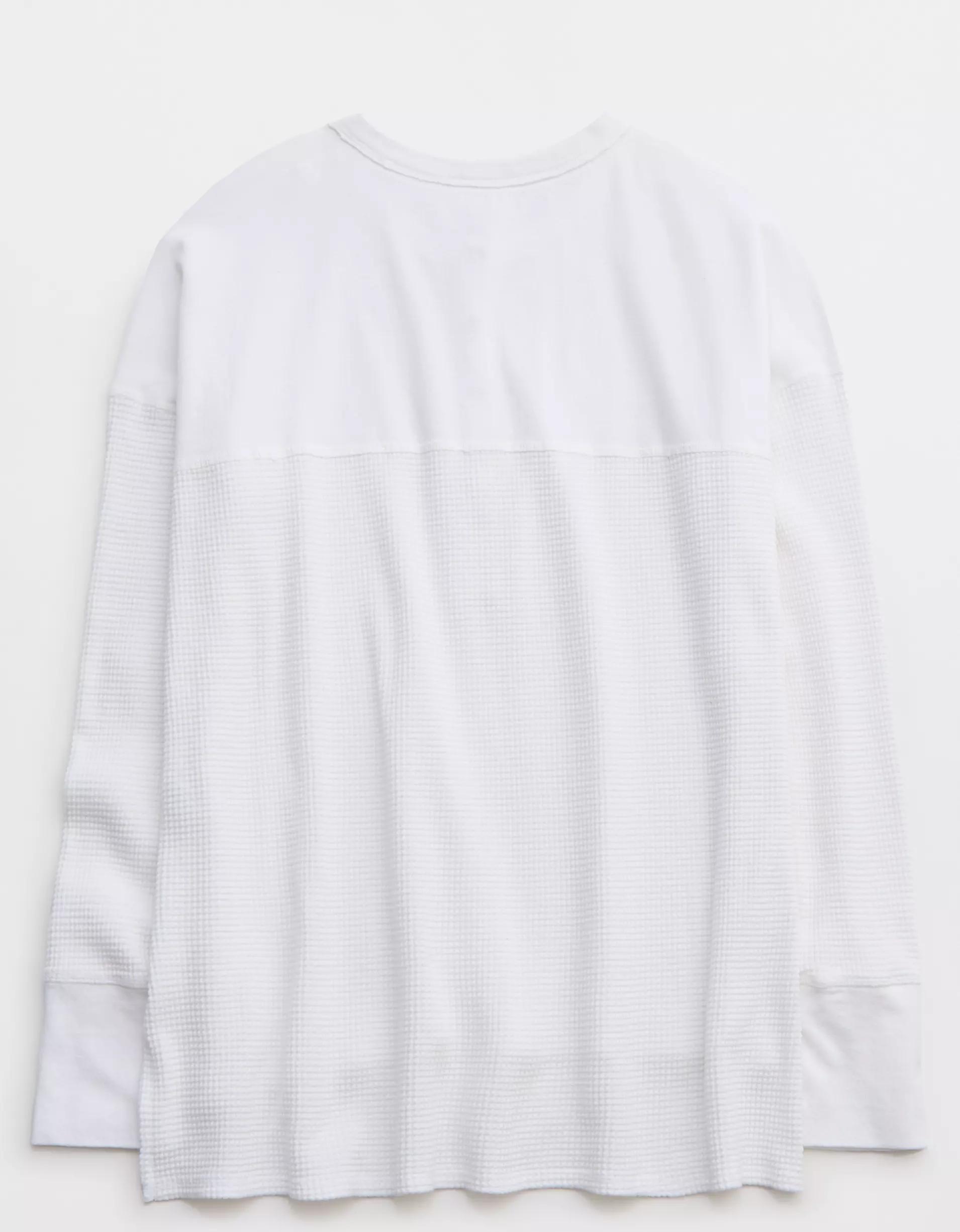 OFFLINE By Aerie Wow! Waffle Henley T-Shirt Product Image