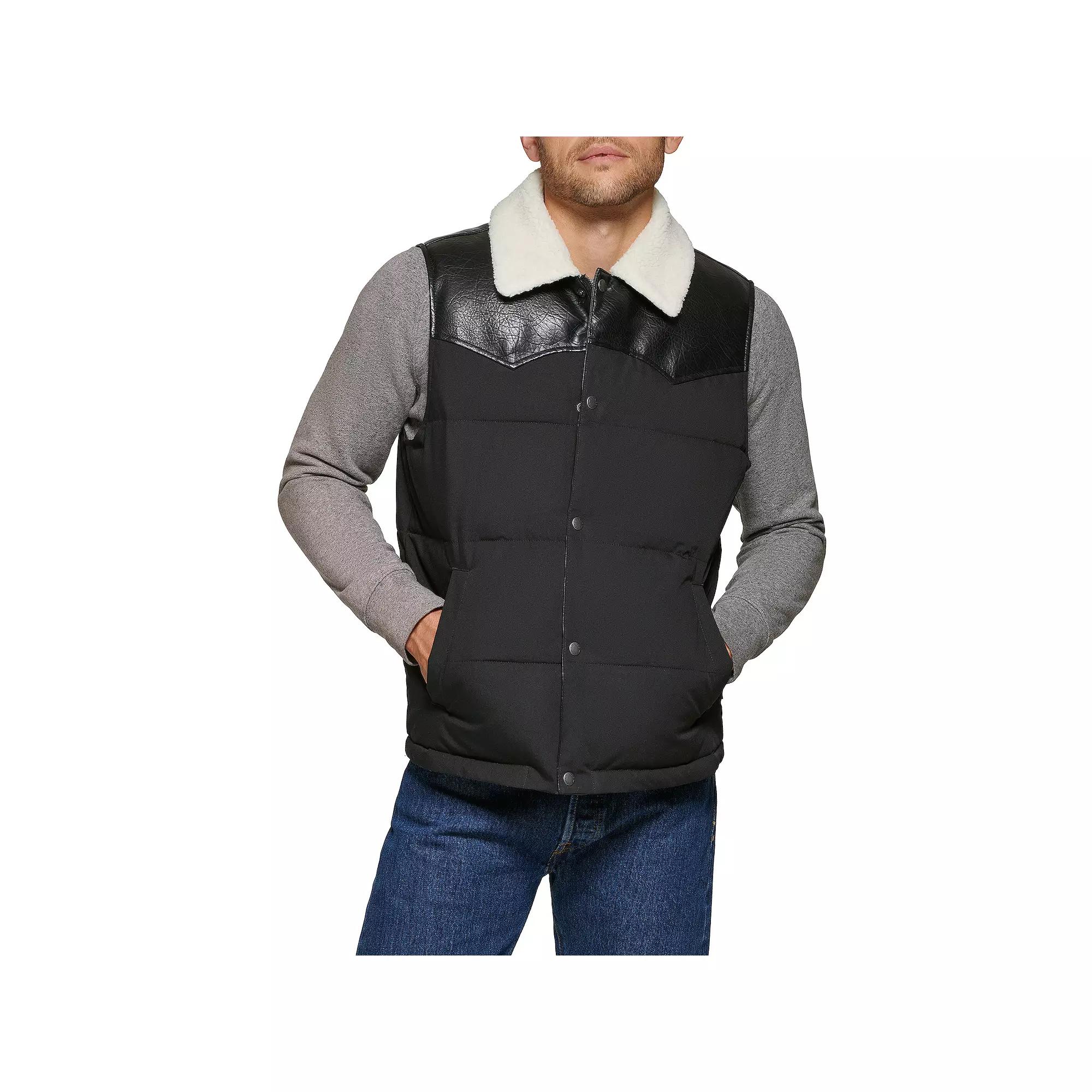 Men's Levi's® Out West Mixed Media Vest,  Product Image