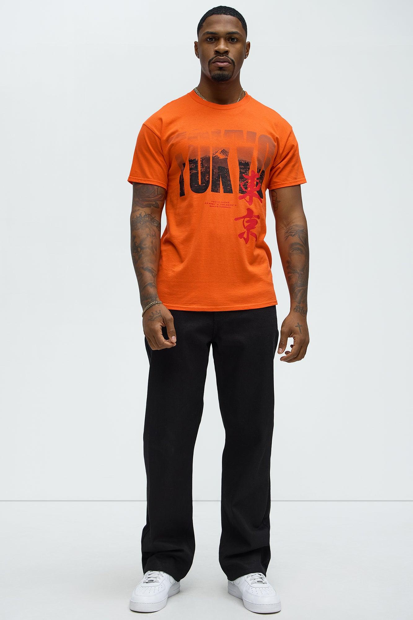 Tokyo Crew Neck Short Sleeve T shirt - Orange Product Image