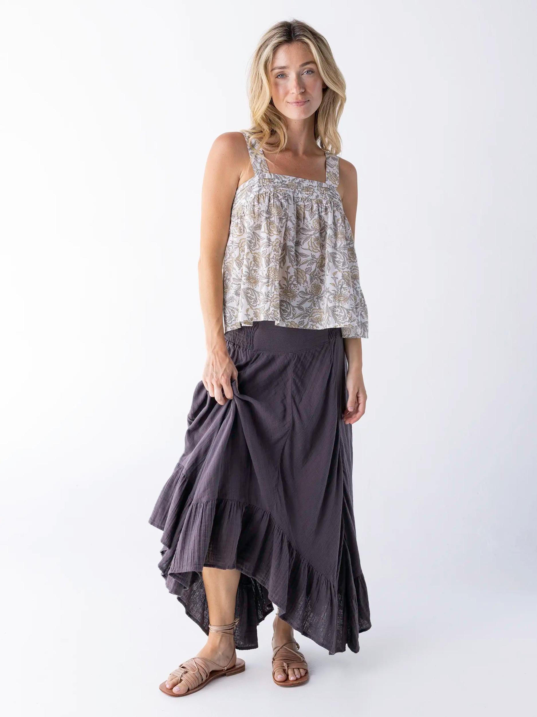 Kate Pleated Tank Top Product Image