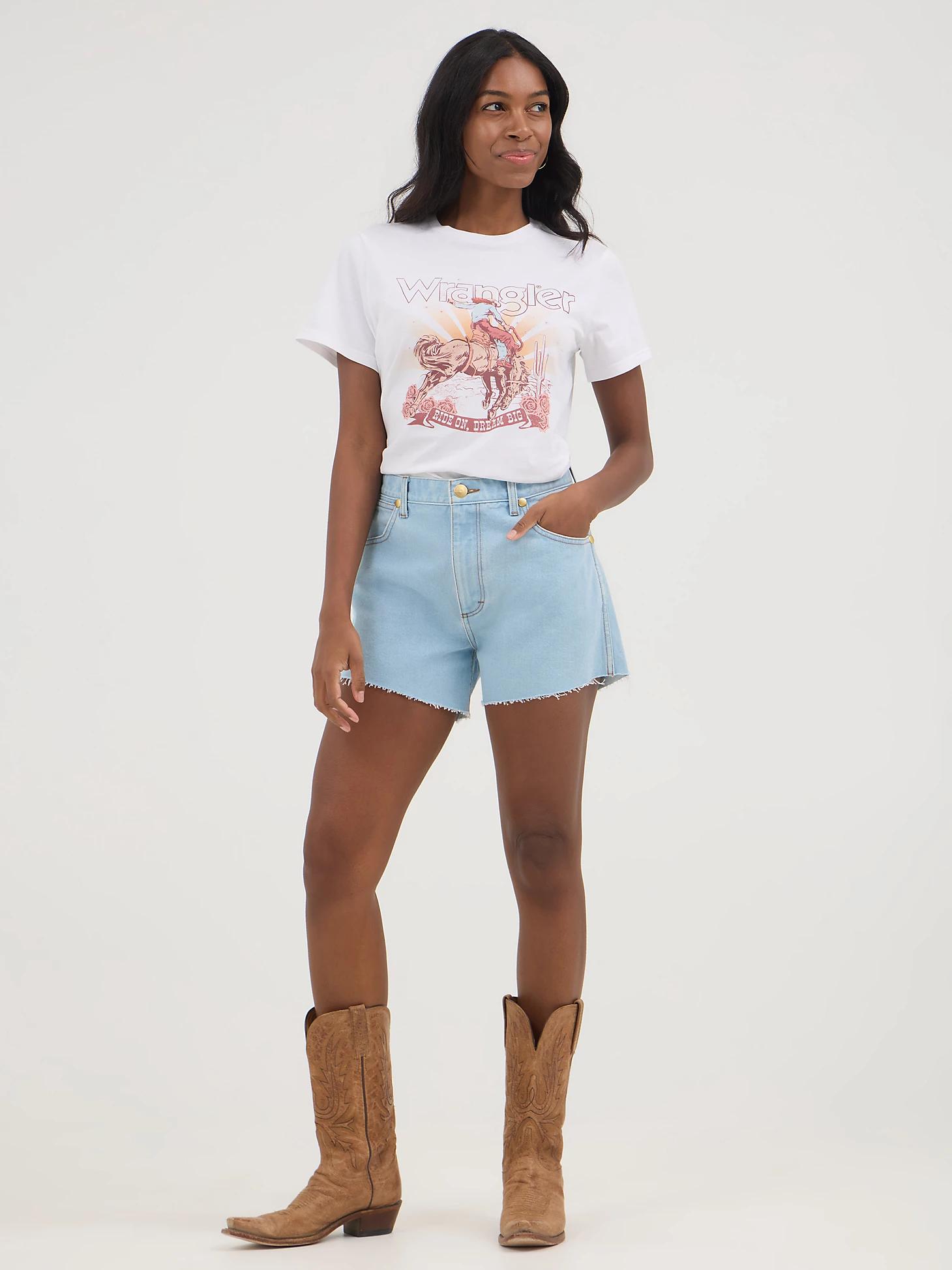 Wrangler® x Yellow Rose by Kendra Scott Reworked Short | Women's SHORTS & SKIRTS | Wrangler® Product Image