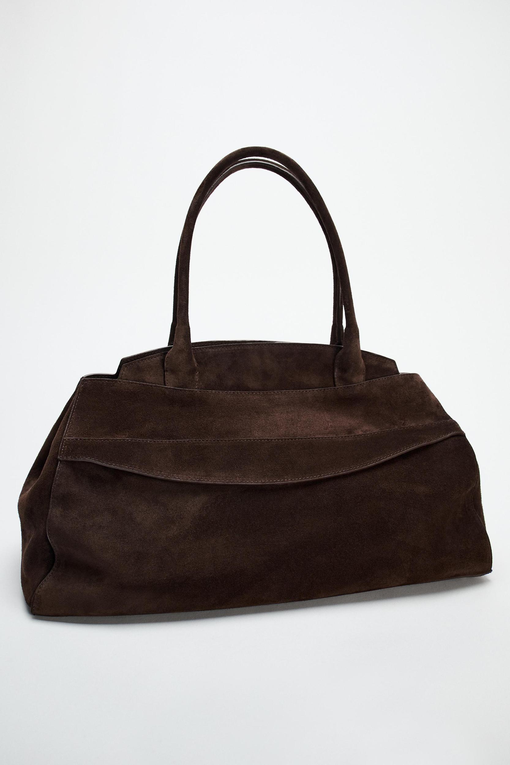 SPLIT LEATHER SHOULDER BAG Product Image