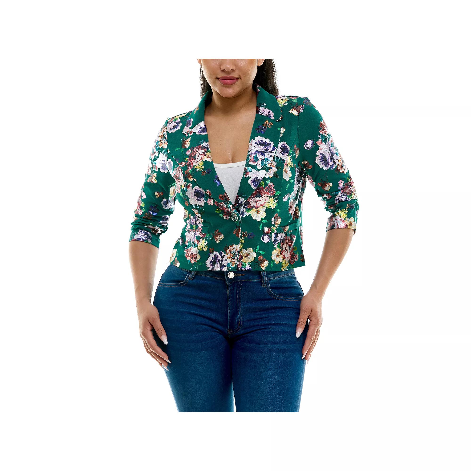 Women's Nina Leonard Foil Blazer,  Product Image