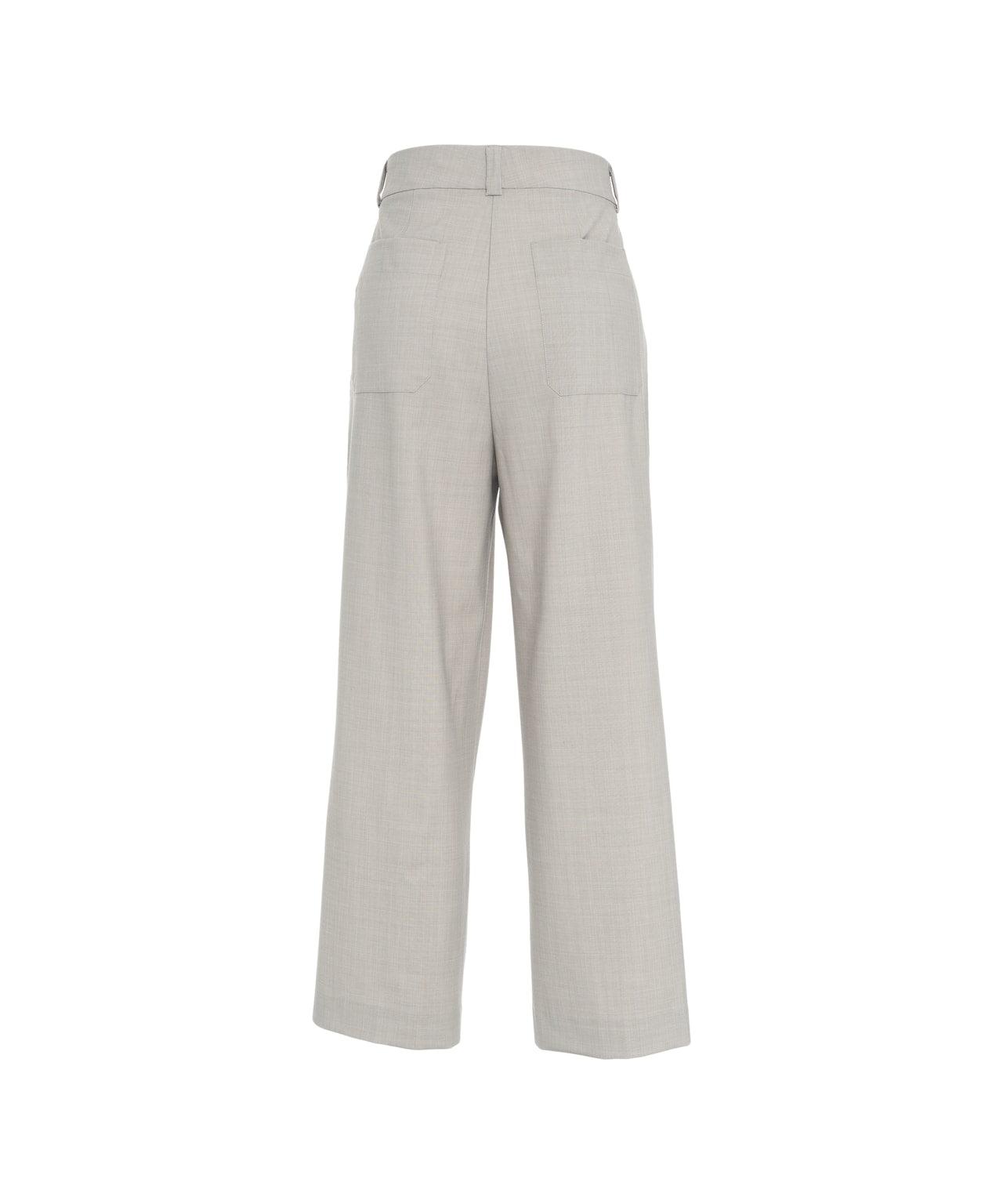 Pleated wool blend pants Product Image