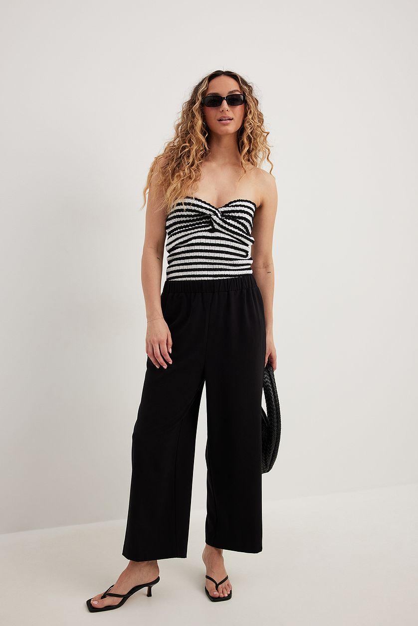 Elastic Waistband Culottes Product Image
