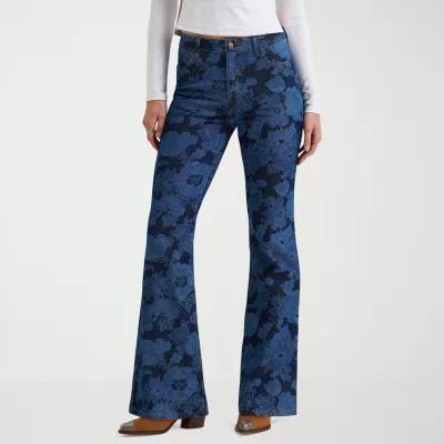 Wrangler High Rise Flare Jean Stretch Fabric Womens High Rise Flare Leg Jean Product Image