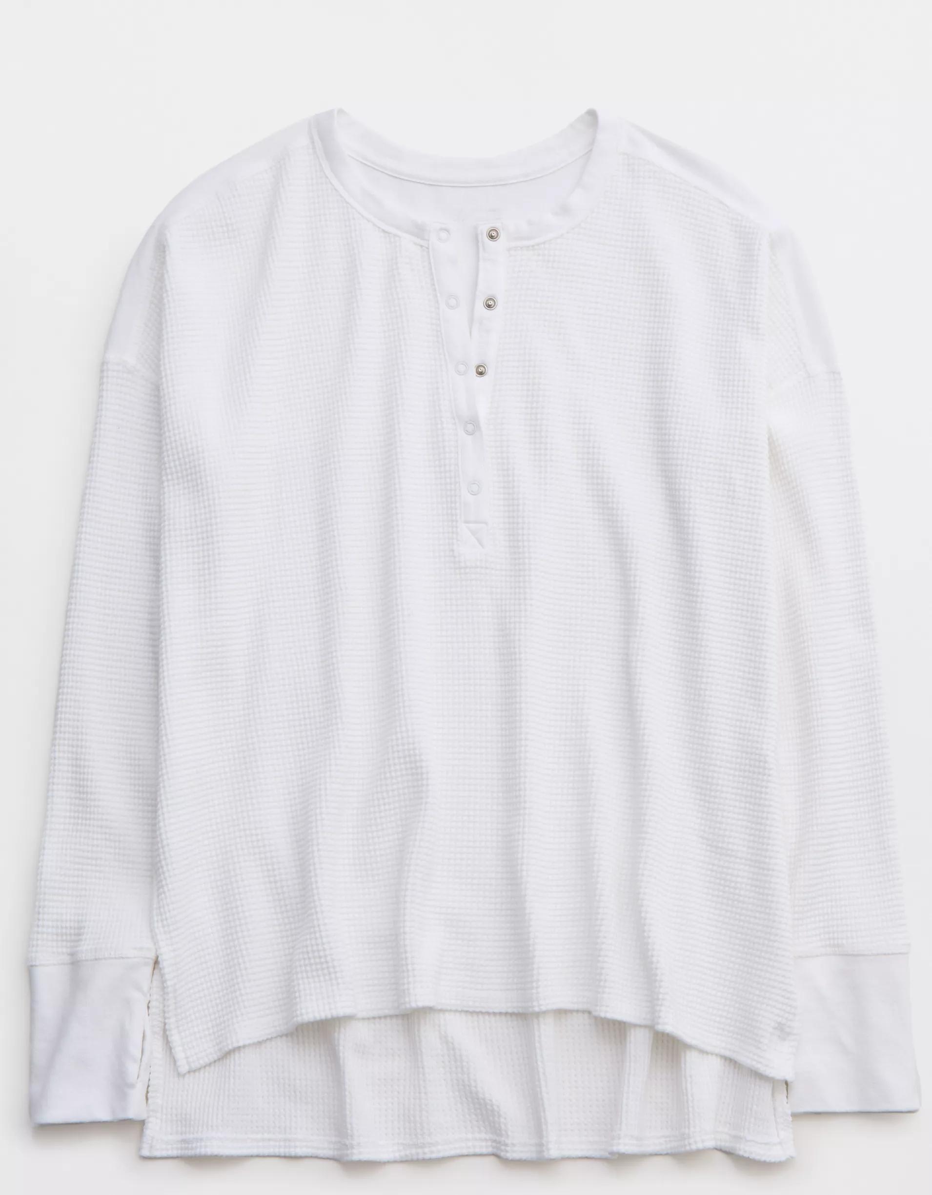OFFLINE By Aerie Wow! Waffle Henley T-Shirt Product Image