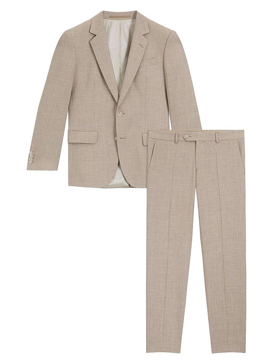 Mens Two-Piece Suit in Virgin Wool, Silk and Linen Product Image