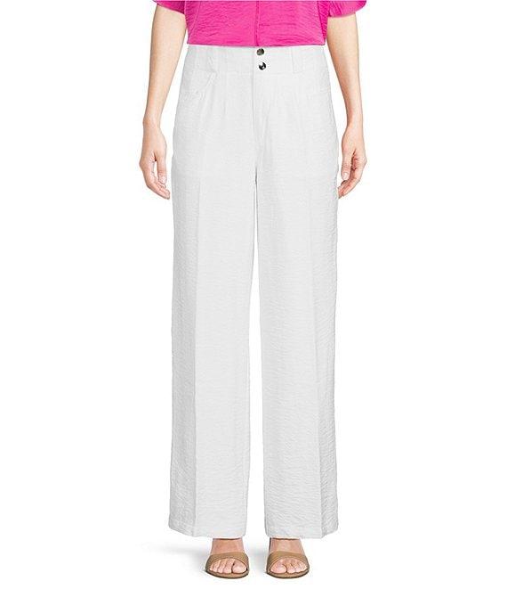 DKNY by Donna Karan Crinkle Dressing Straight Leg Pant Product Image