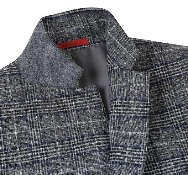 Classic Regular Fit Blazer Windowpane Pattern in Gray Product Image