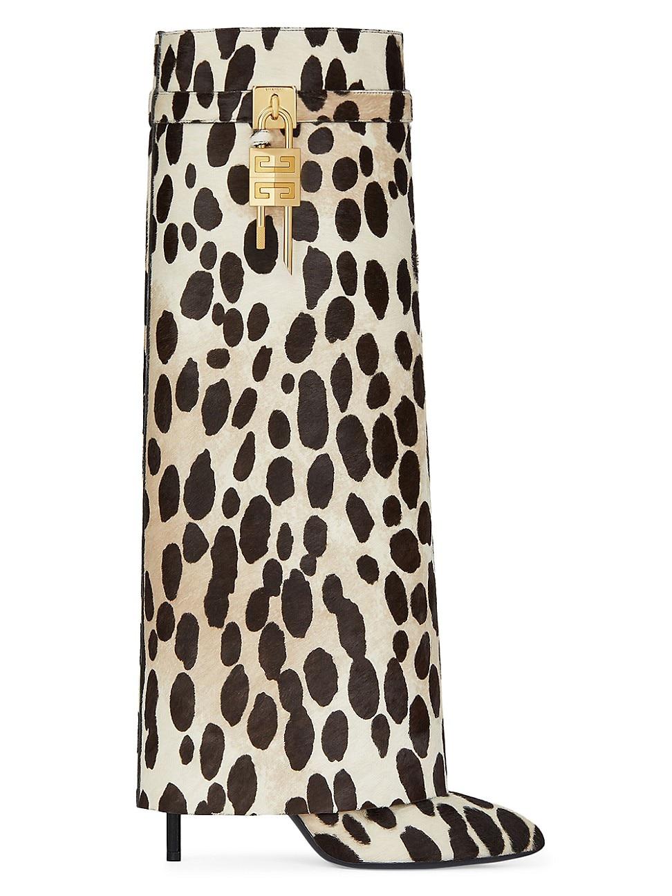 Womens Shark Lock Stiletto Boots Product Image