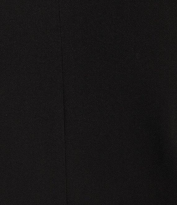 Donna Karan Cady Crepe V-Neck Sleeveless Front Slit Sheath Dress Product Image