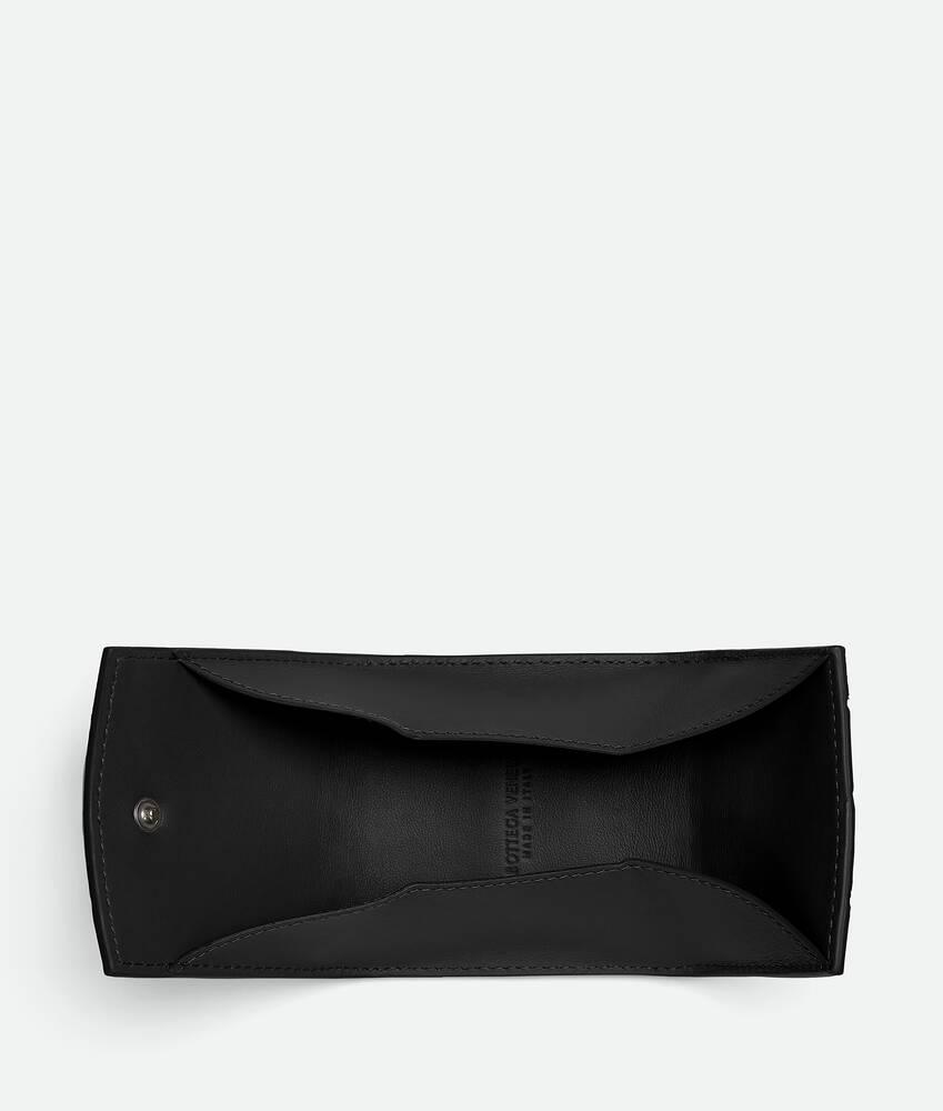 Men's Intrecciato Folded Coin Purse in Nero Product Image