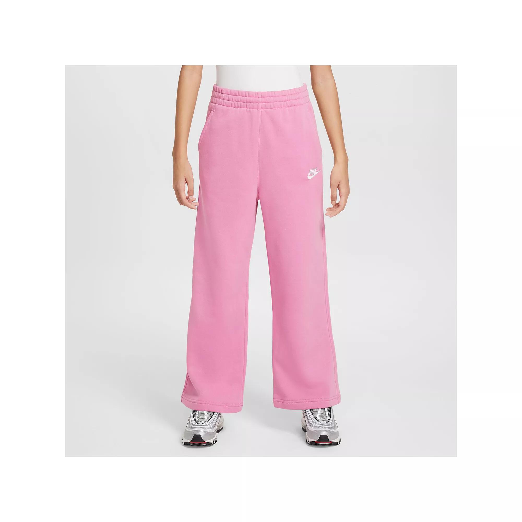 Unisex Nike Sportswear Club Fleece Girls Wide-Leg Pants | FZ6774-063 Product Image