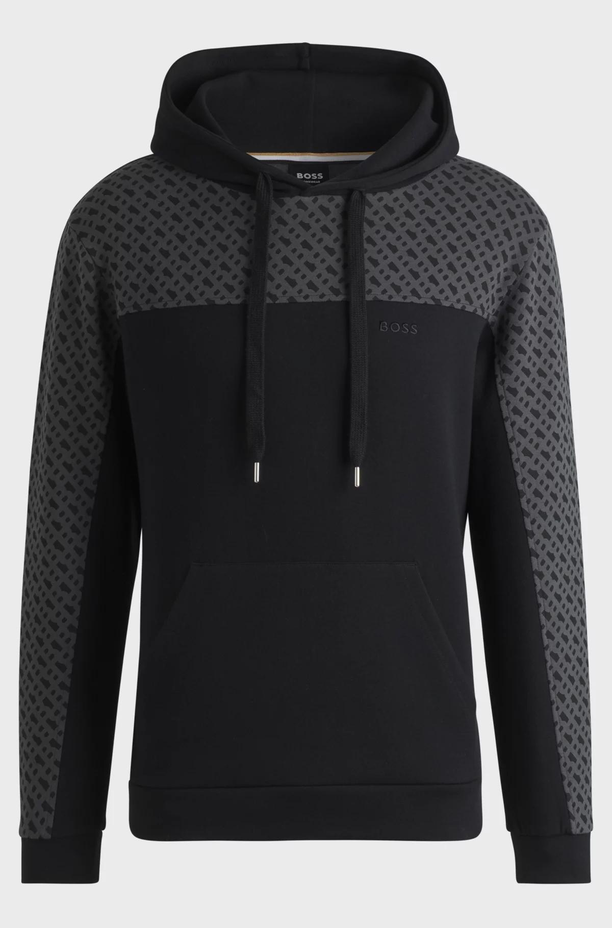 Hoodie with monogram pattern Product Image