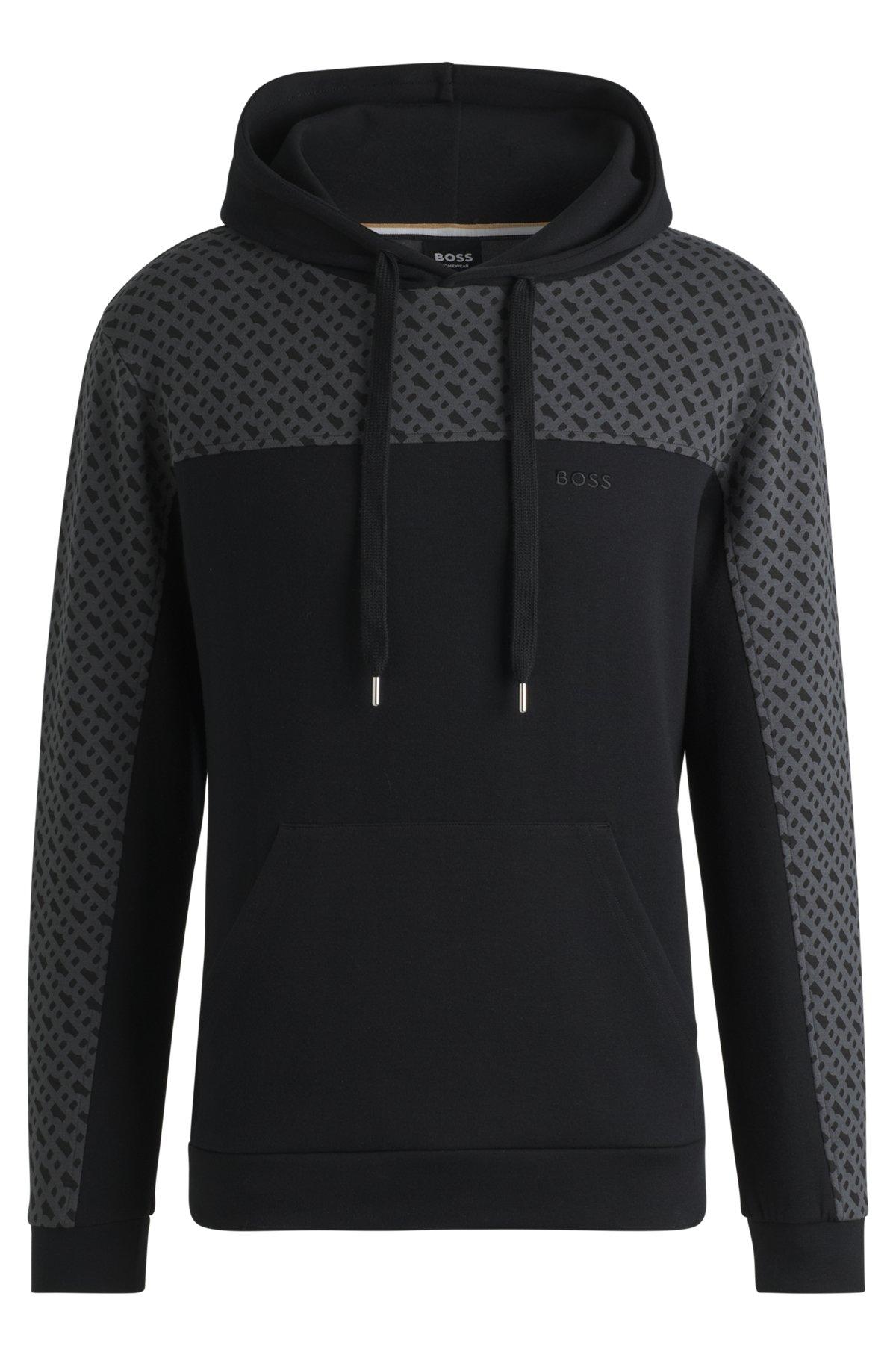 Hoodie with monogram pattern Product Image