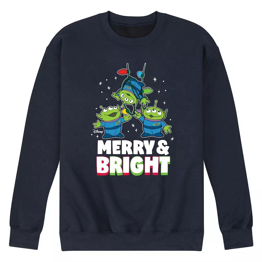 Disney / Pixar's Toy Story 4 Aliens Men's Merry And Bright Fleece Sweatshirt,  Product Image