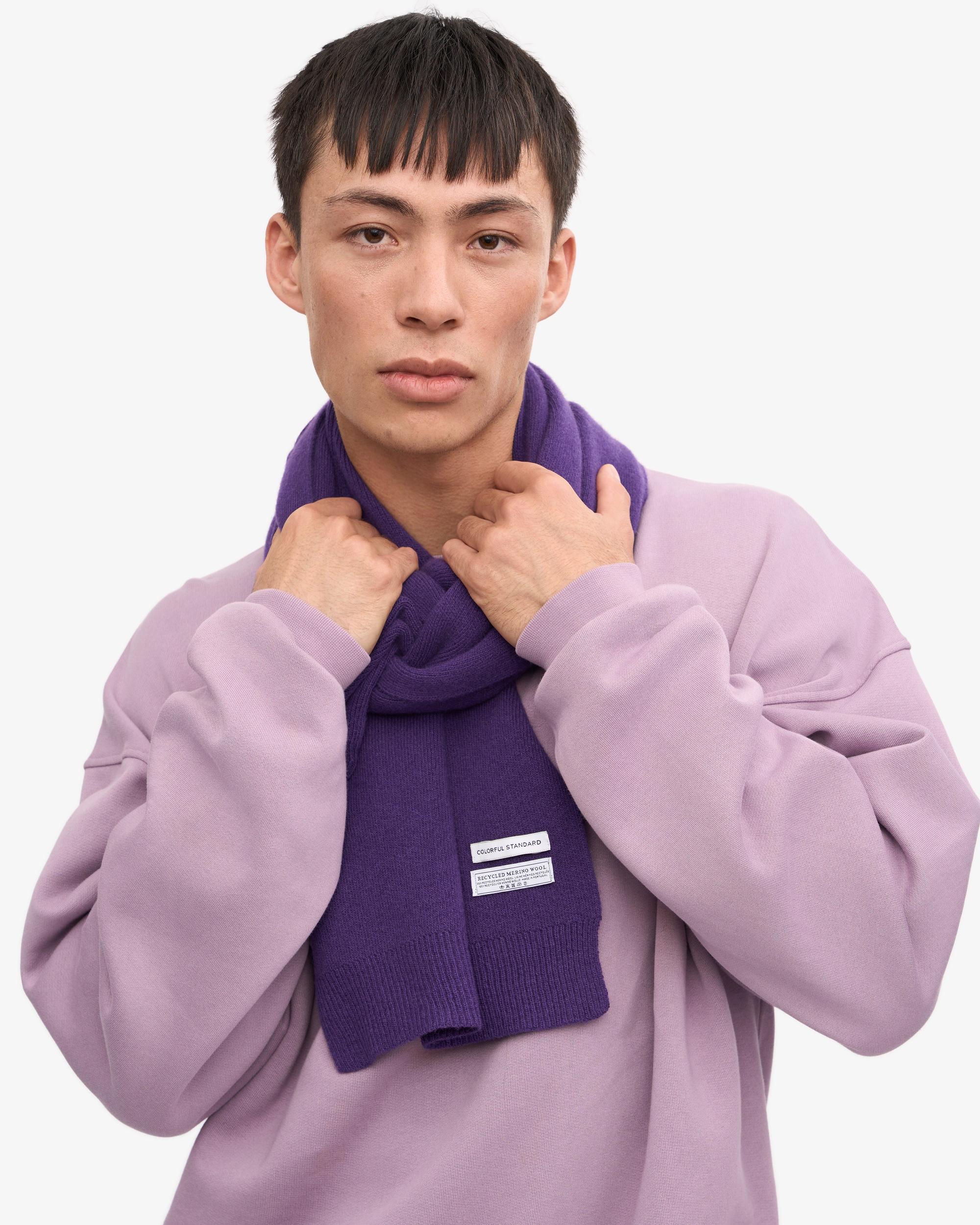 Merino Wool Scarf - Ultra Violet Product Image