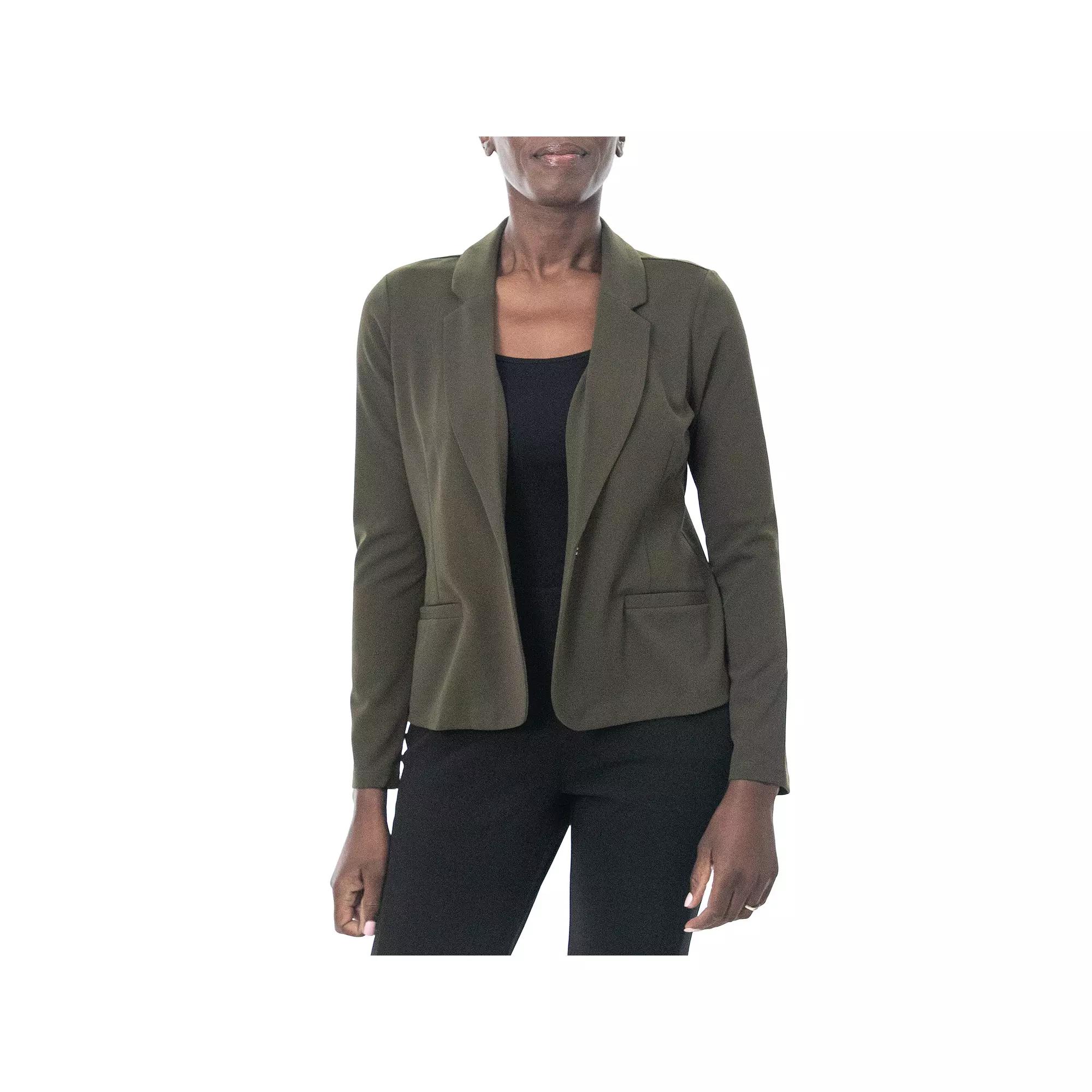 Women's Nina Leonard Single Button Cropped Blazer,  Product Image