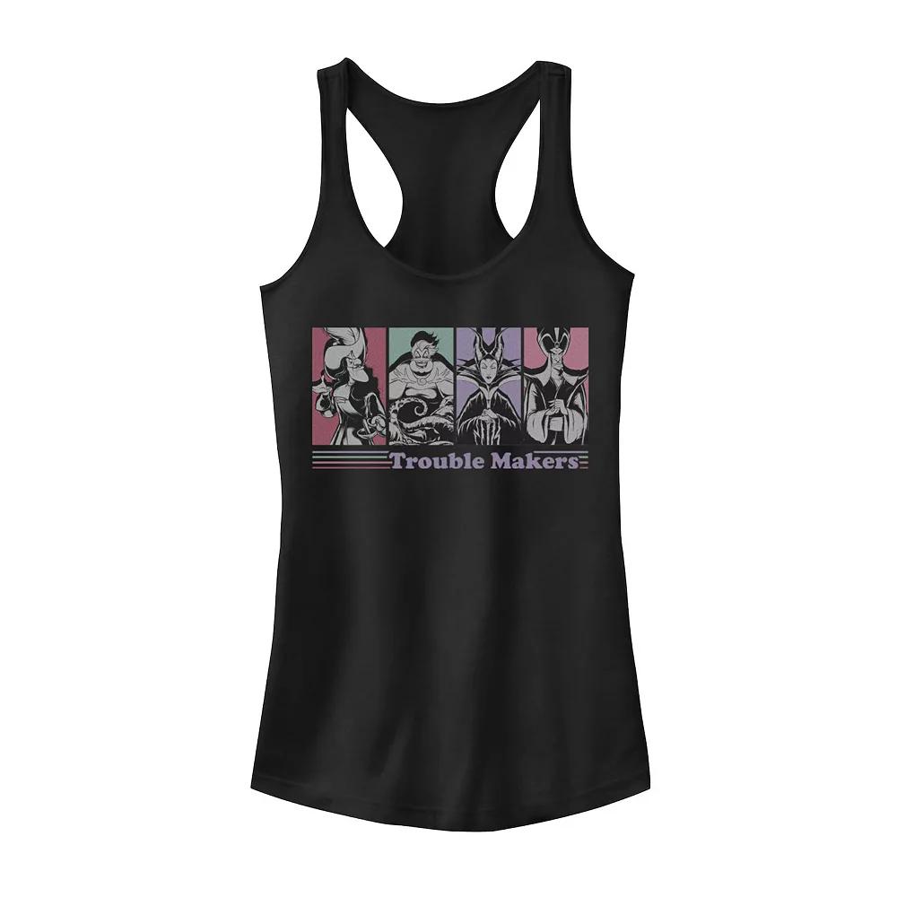 Disney's Mickey & Friends Minnie Mouse Text Portraits Juniors' Racerback Graphic Tank Top, Girl's,  Product Image