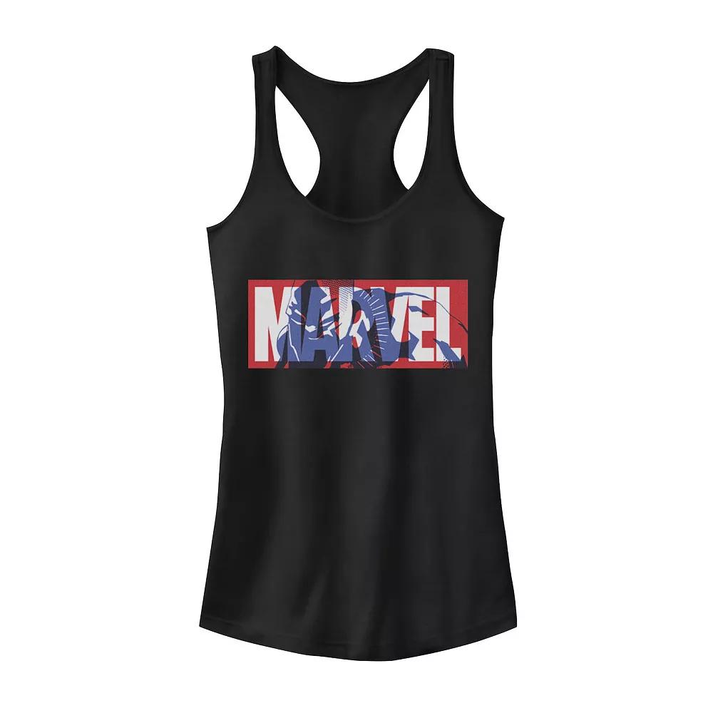 Juniors' Marvel Classic Logo Black Panther Fill Graphic Tank Top, Girl's,  Product Image