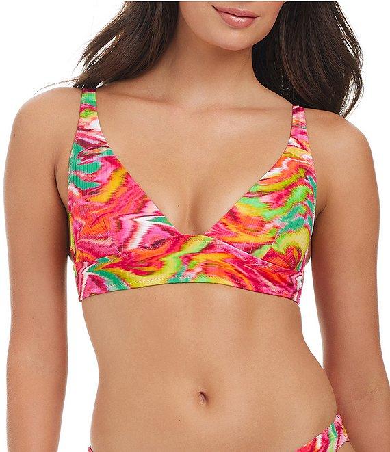 Sanctuary Reading Between The Lines Printed Cinched Back Hipster Swim Bottom Product Image