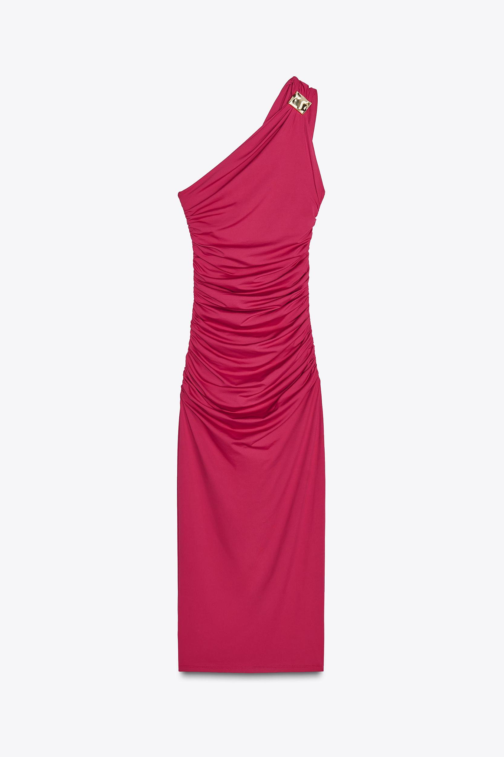 ASYMMETRIC DRAPED DRESS Product Image