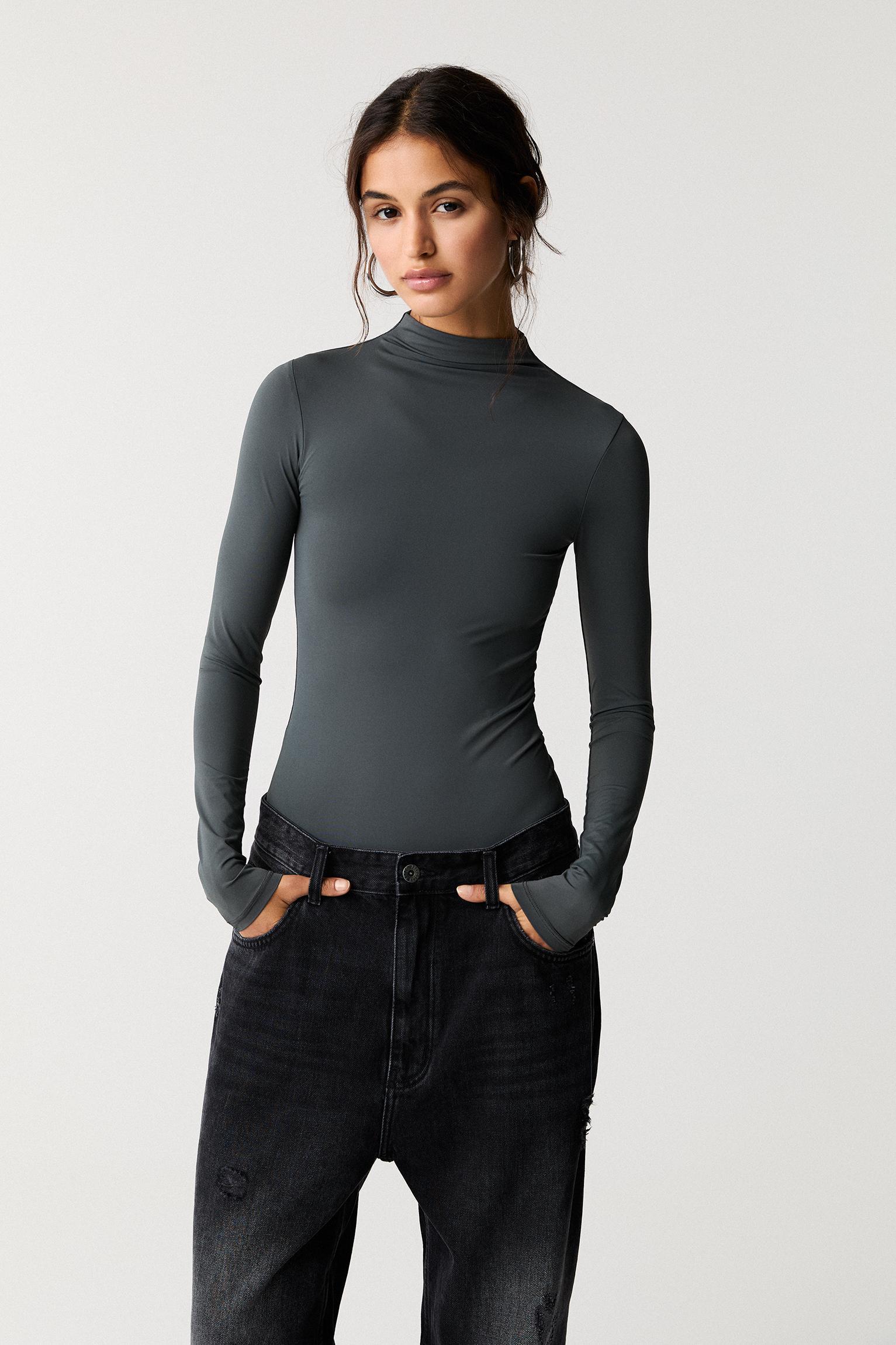 Long sleeve polyamide bodysuit Product Image