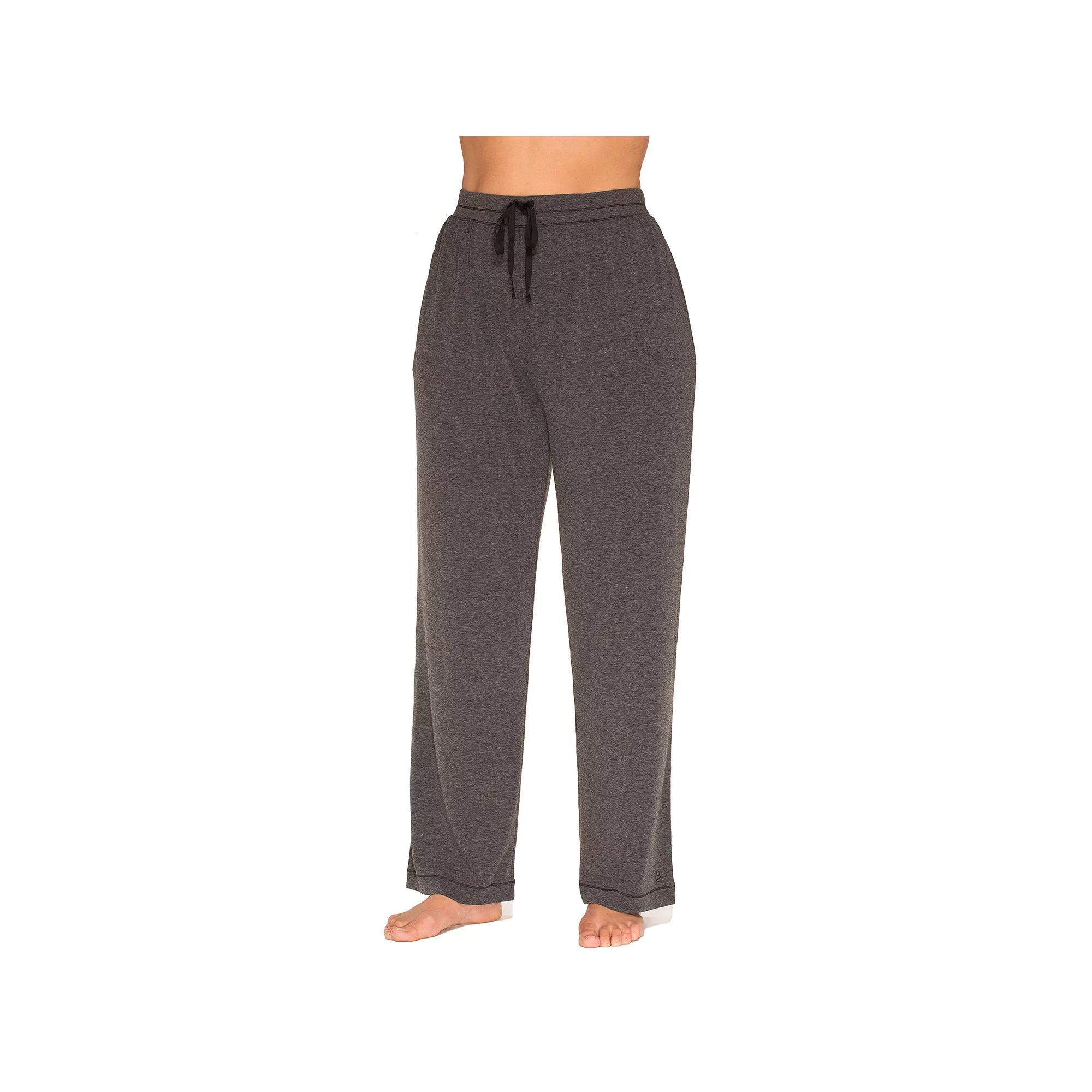 Plus Size Cuddl Duds® Essentials Pajama Pants, Women's, Size: 1XL, Grey Heather Product Image