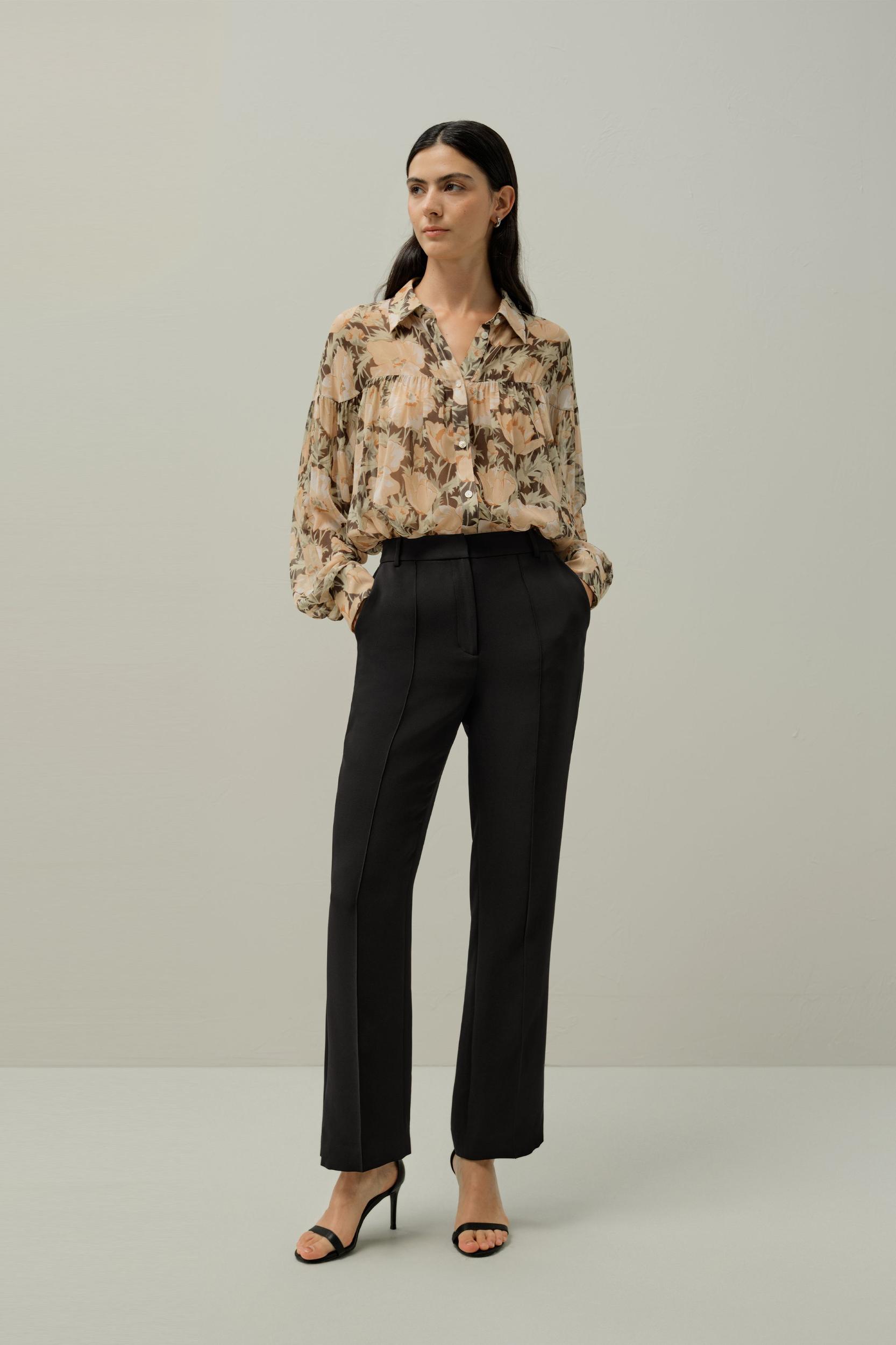 Poppy Parade Silk Blouse - Made With Liberty Fabric Product Image