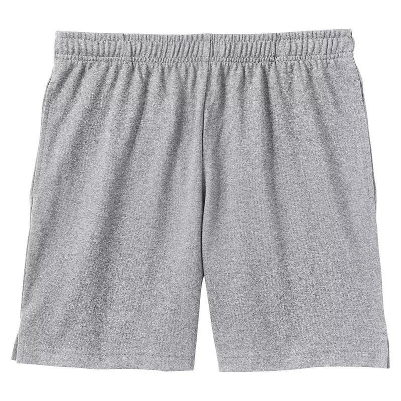 Mens Lands End Jersey Knit Shorts Gray Grey Product Image