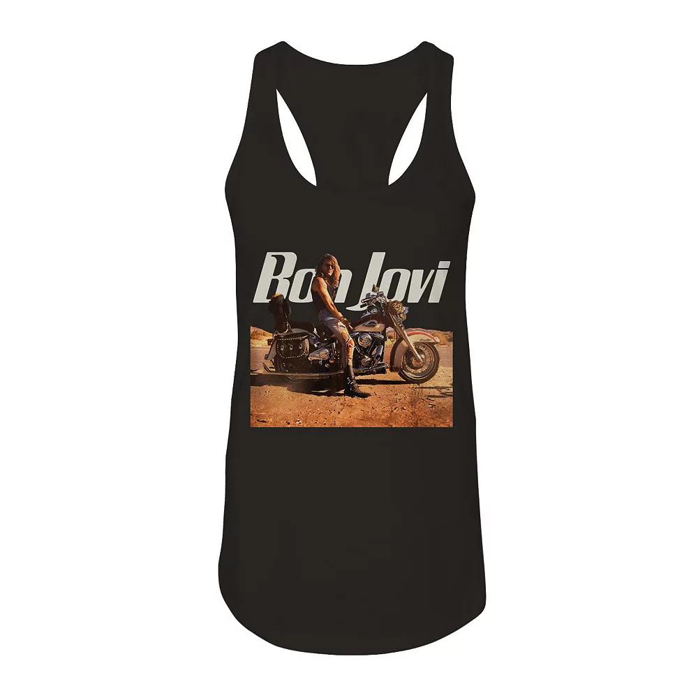 Junior's Bon Jovi Wanted Graphic Tank, Girl's,  Product Image