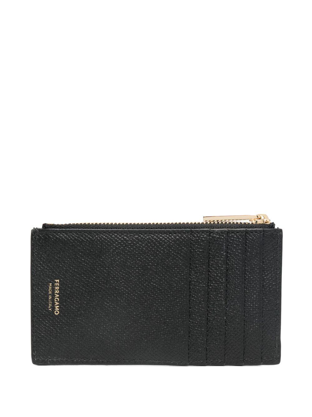 Gancini leather cardholder Product Image