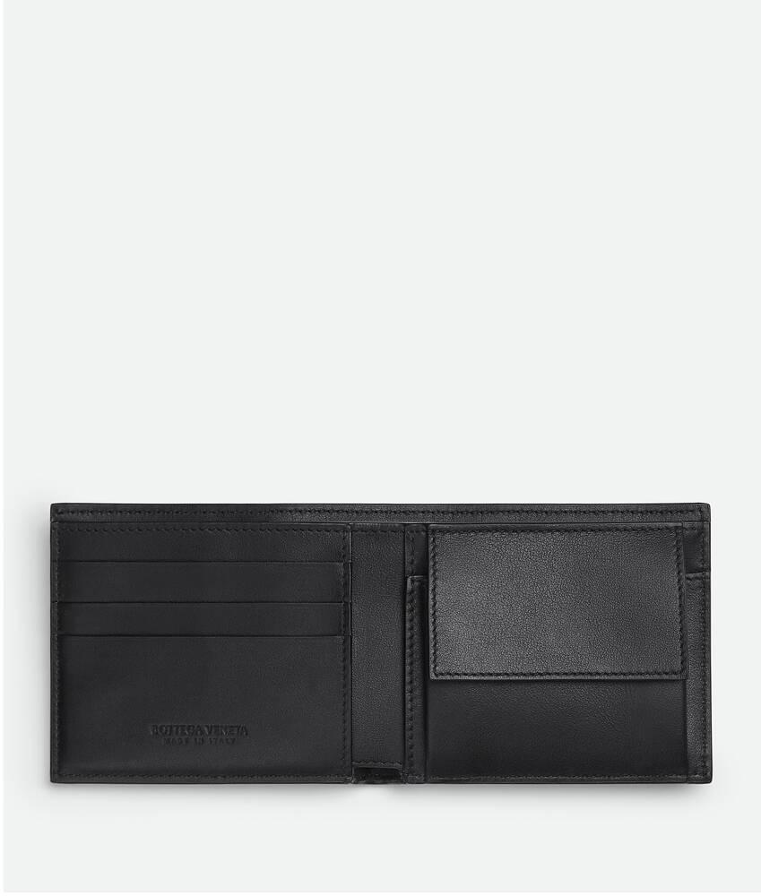 Men's Cassette Bi-Fold Wallet With Coin Purse in Black Product Image