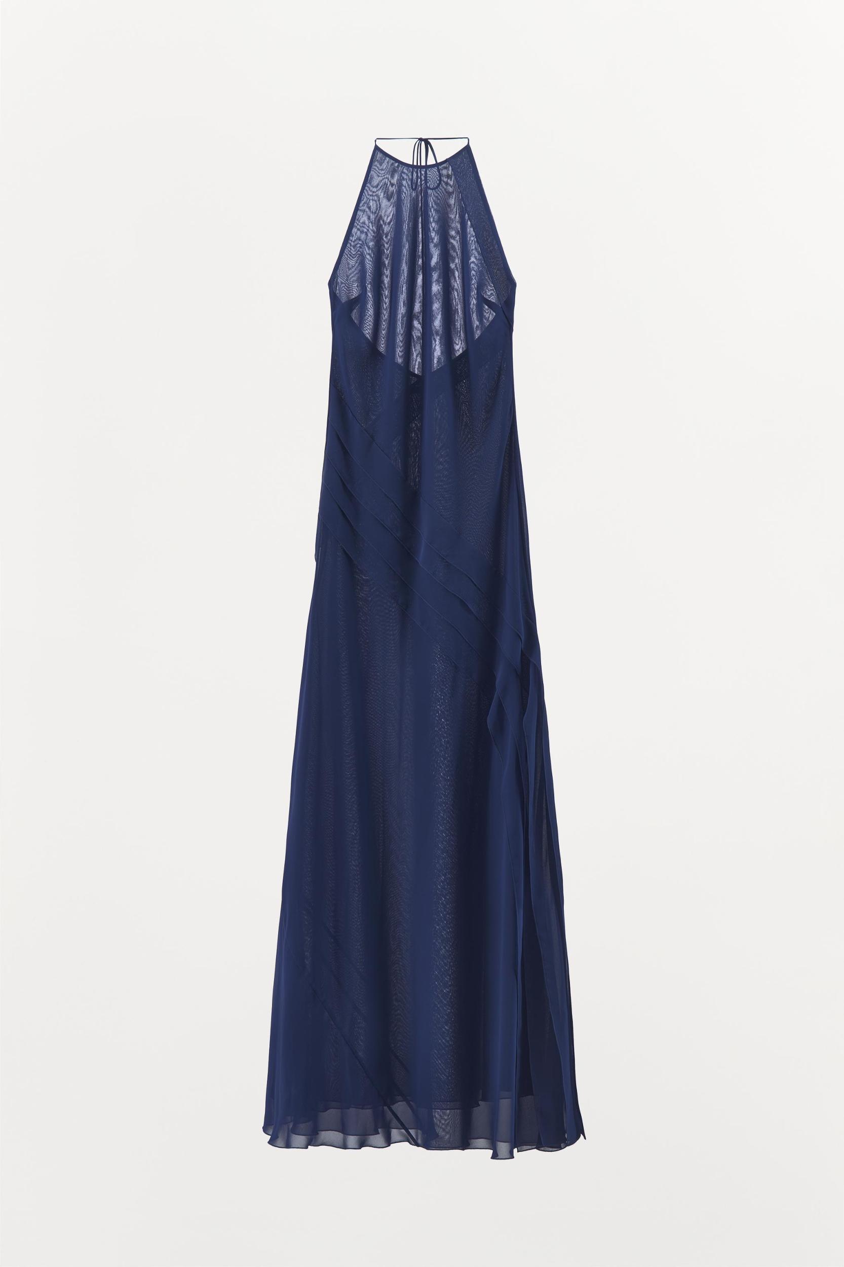 WAVY HALTER DRESS Product Image