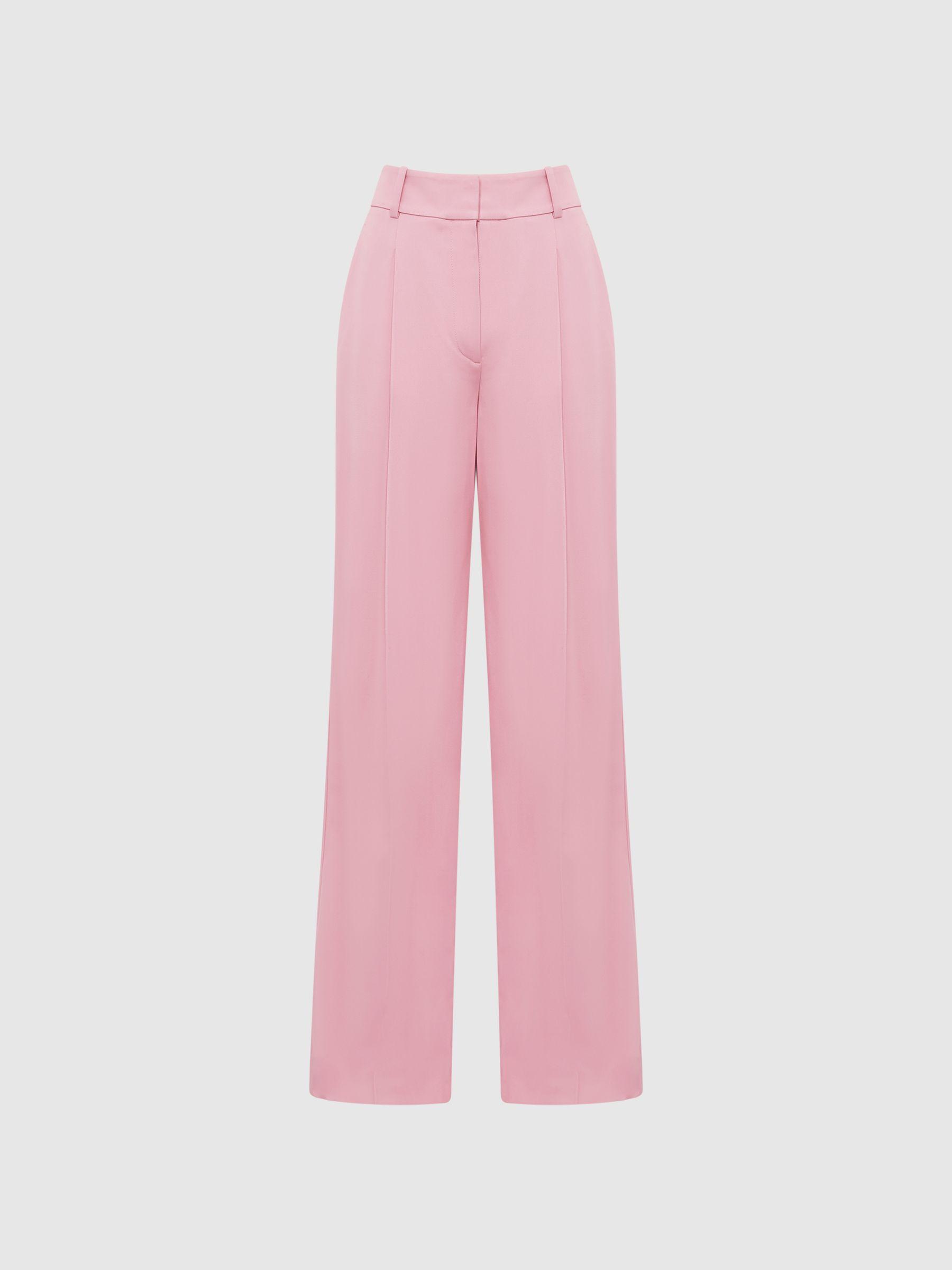 Wide Leg Trousers in Pink Product Image