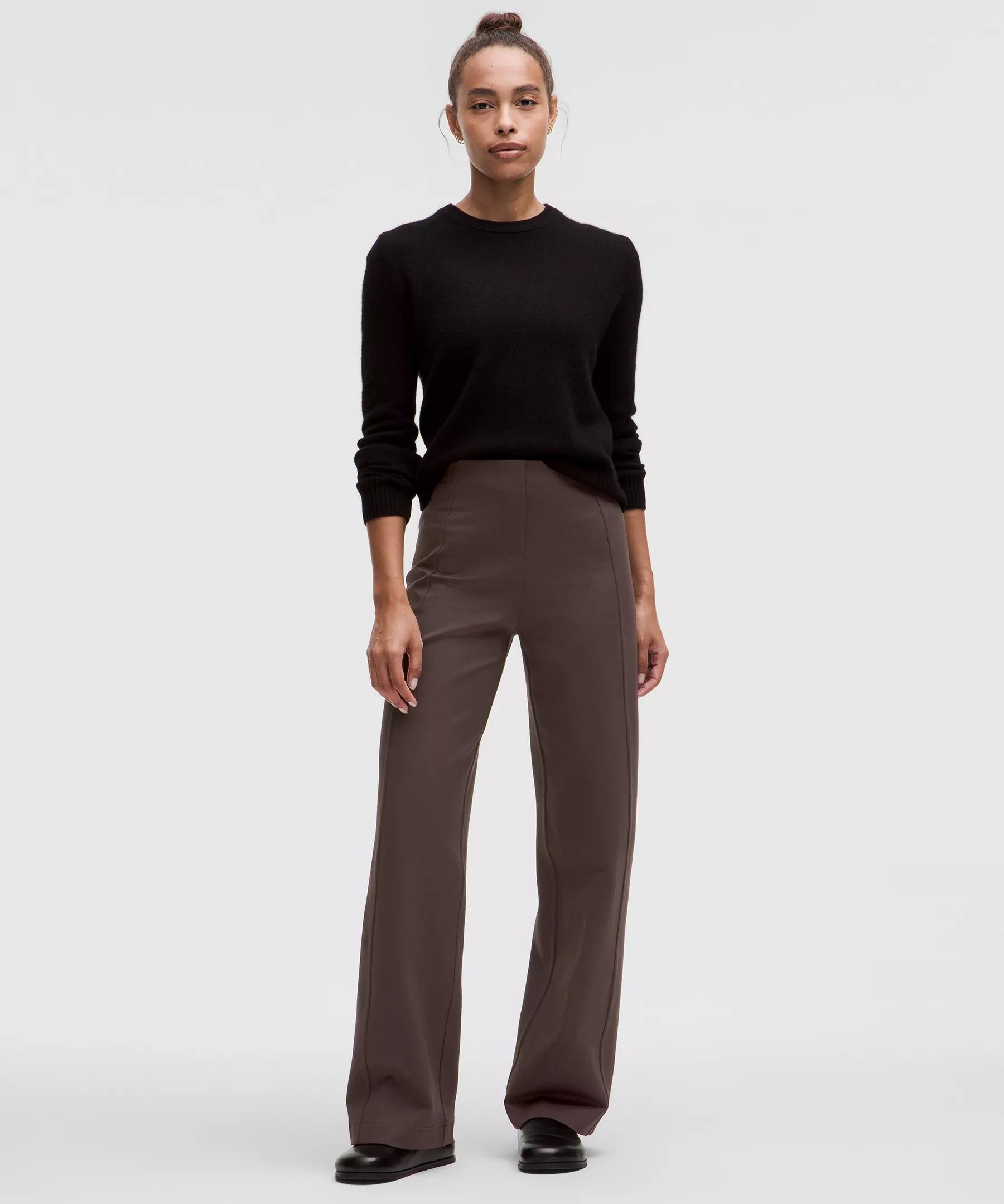 Stretch Knit Straight-Leg Pull-On Pant Product Image