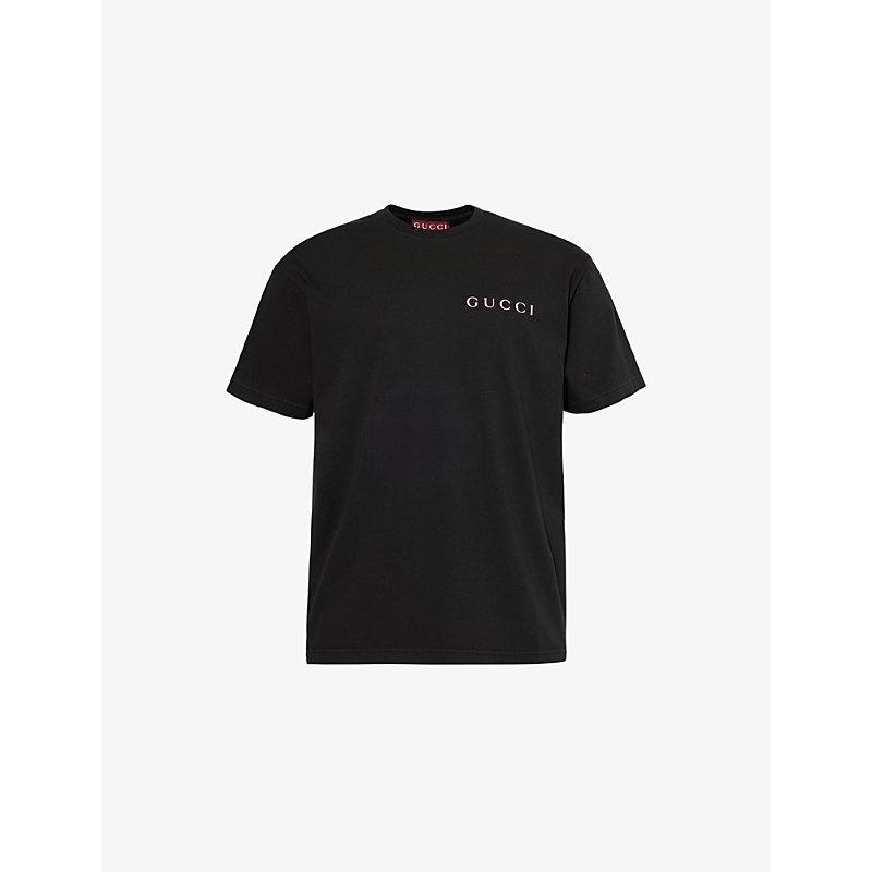 GUCCI T-shirt In Cotone In Black Product Image
