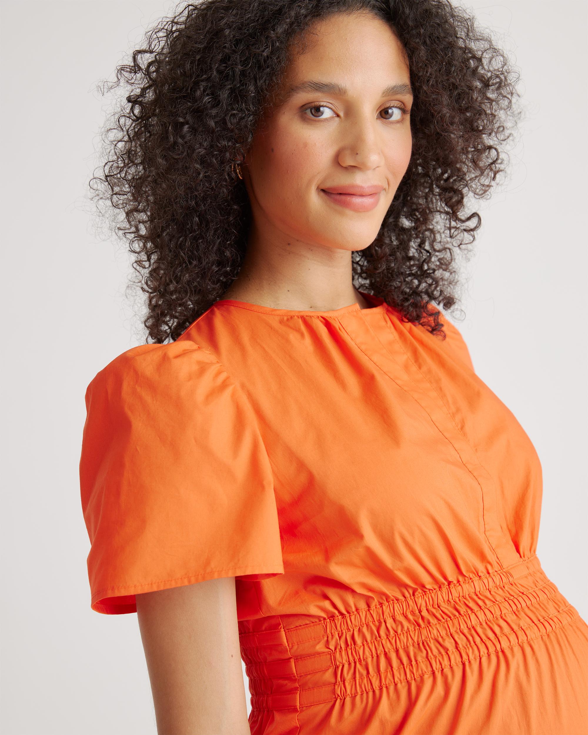 Quince | Women's Poplin Maternity Tiered Maxi Dress Organic Cotton Product Image