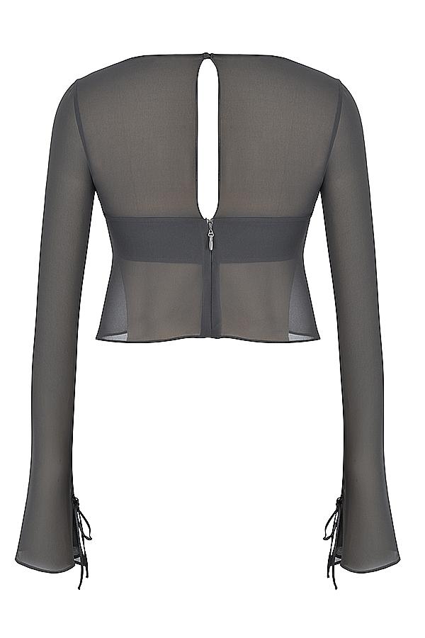 Clarice  shadow floaty layered mini skirt Product Image