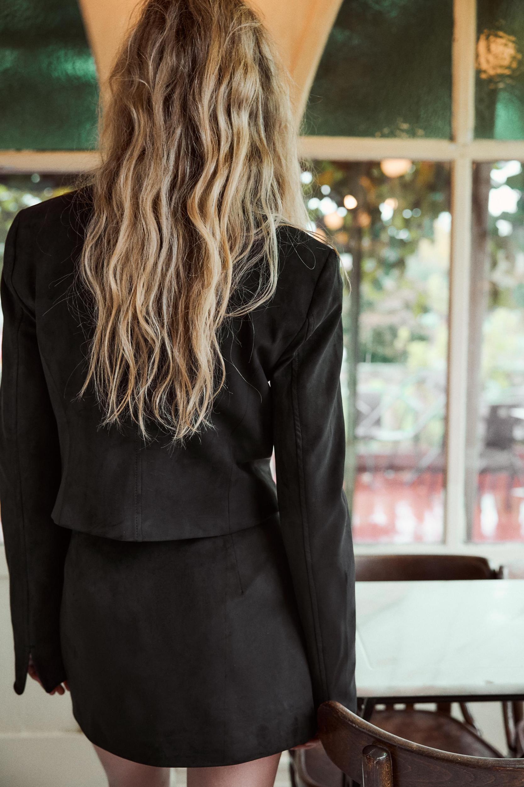 FAUX SUEDE MINI SKIRT Product Image