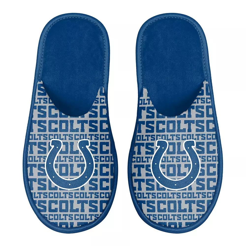 Men's FOCO Indianapolis Colts Scuff Logo Slide Slippers, Size: Small, Blue Product Image